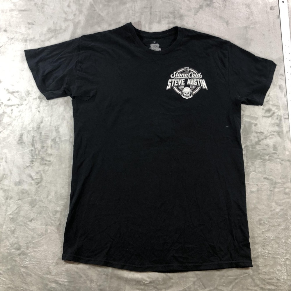 Stone Cold Steve Austin Shirt Mens Large Black Royal Rumble 97 Graphic Tee WWE